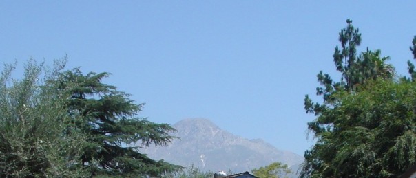 San Bernardino Mtns from our front yard!